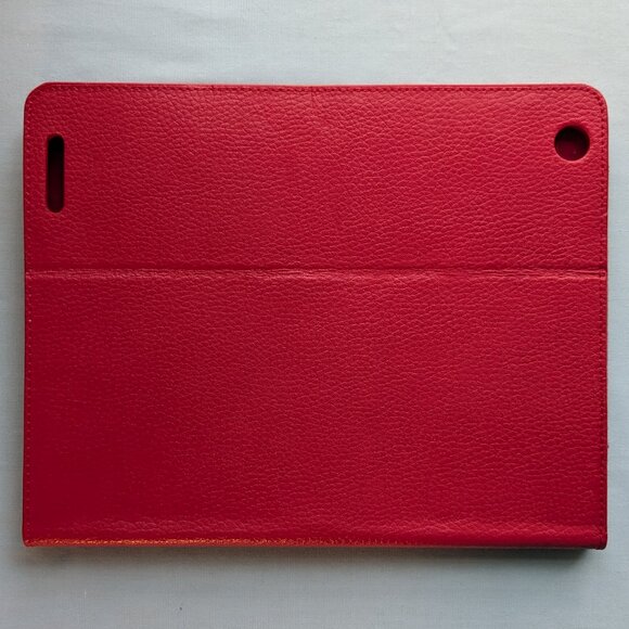 Roocase Red Leather Folio Protective Case Cover Stand Roocase 10"-10.5" Tablet - Picture 10 of 13